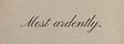 most ardently