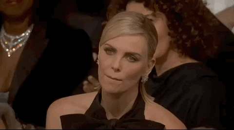 Charlize Theron Nod GIF by Golden Globes