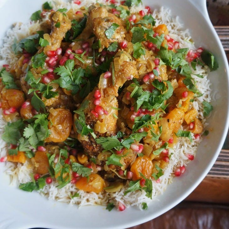APRICOT & POMEGRANATE CHICKEN