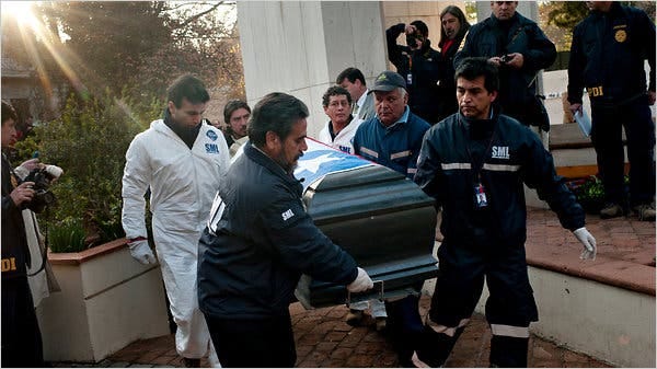 Exhumation of President Allende of Chile Aims to Settle Mystery - The New  York Times
