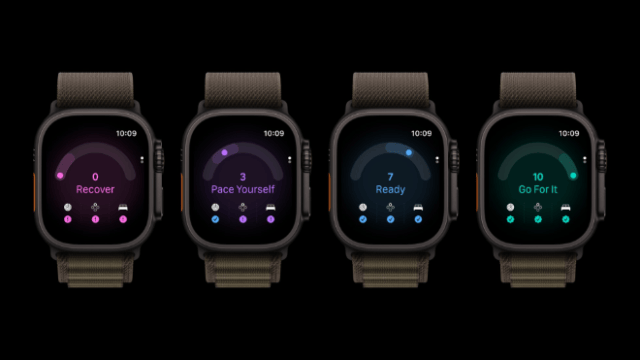 Apple Watch Ultra 4 introduces readiness, a new feature that can help a user decide how to take on their day. Readiness analyzes a user’s recent activity, training load, vitals, and sleep score, and then provides a single 0-10 score each day with a clear, actionable recommendation: Recover, Pace Yourself, Ready, or Go For It.