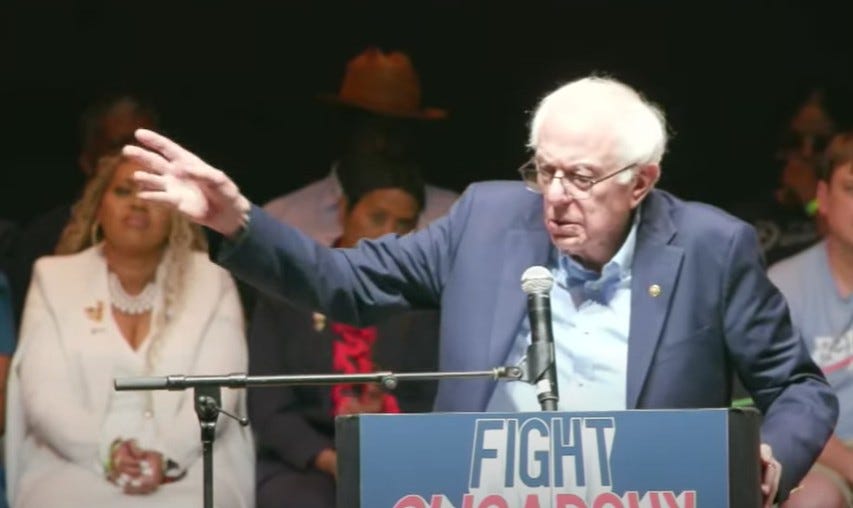 Bernie Sanders Goes To Mike Johnson's Hometown And Obliterates Him