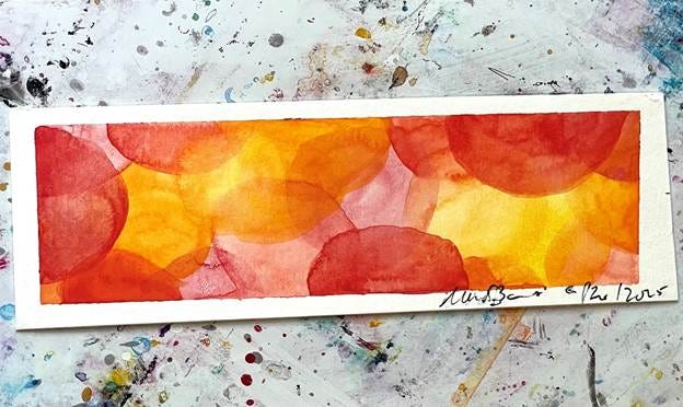 A watercolor painting on a surface

AI-generated content may be incorrect.