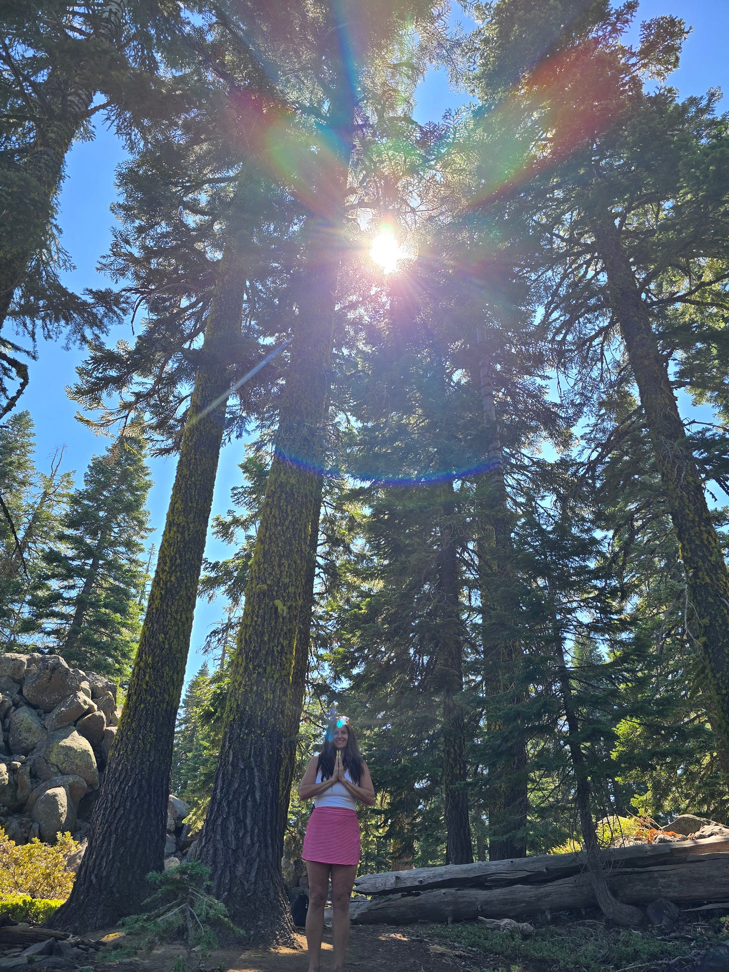 an angelic phot of Christina Nikols at the temple of love in mount shasta california with energy codes and light bodies streaming into the photograph an angelic phot of Christina Nikols at the temple of love in mount shasta california with energy codes and light bodies streaming into the photograph