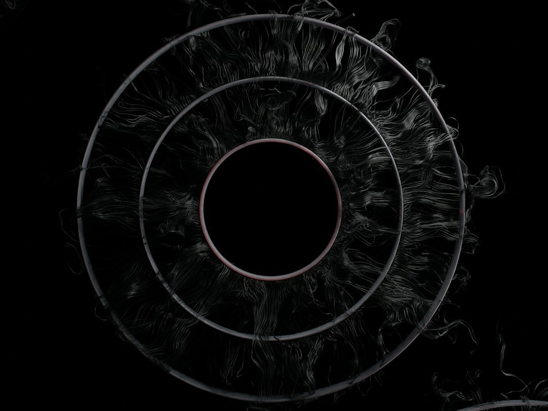 a close up of a stove top with a black background