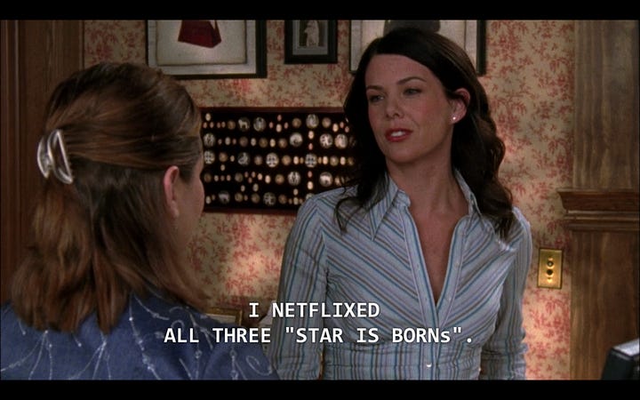"I Netflixed all three Star is Borns" "Janet, Judy, and Babs."