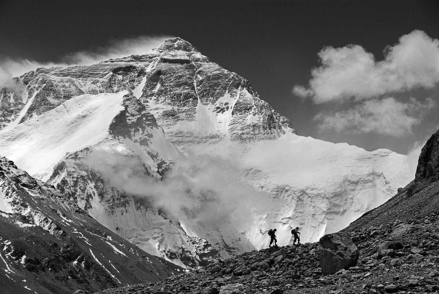 Ghosts of Mallory and Irvine Below Mount Everest