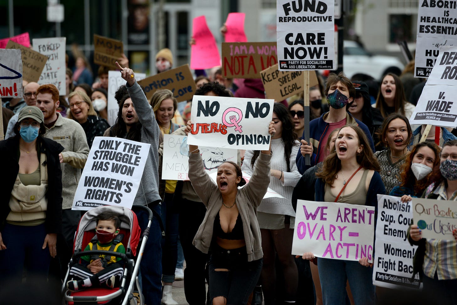 Protesters blast Supreme Court — and Democrats — in downtown rally Friday |  GBH