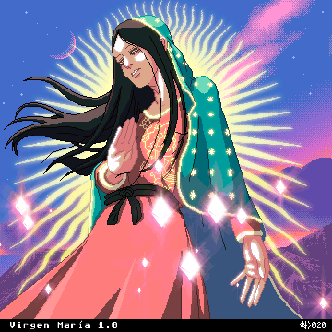 Virgen María 1.0 by @criptocromo