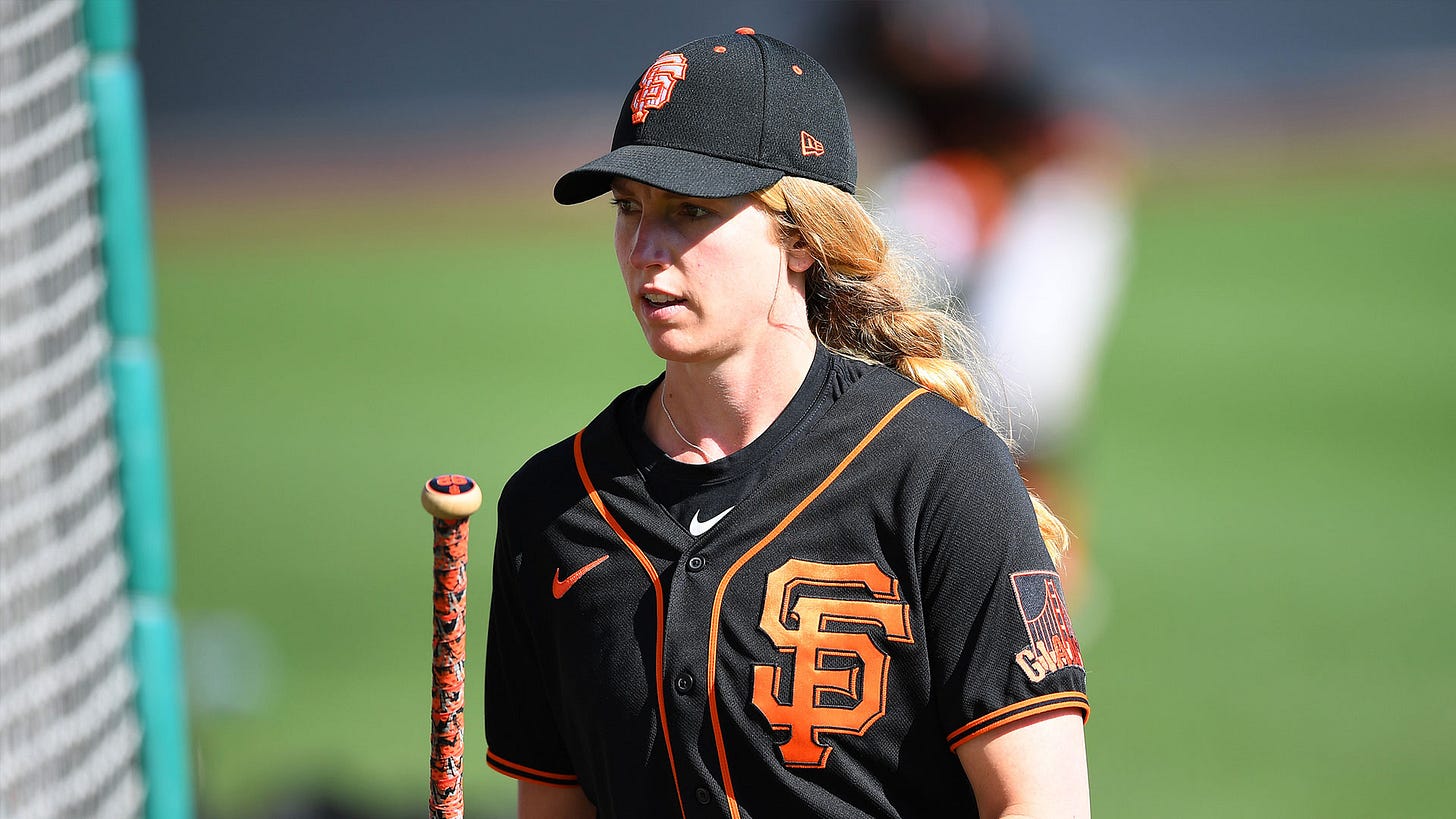 Giants players praise Alyssa Nakken after first spring training as ...