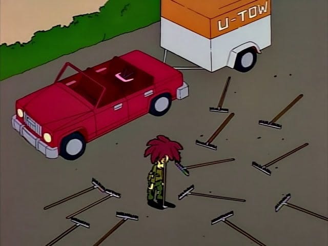 The Simpsons - Sideshow Bob stepping on rakes - YouTube