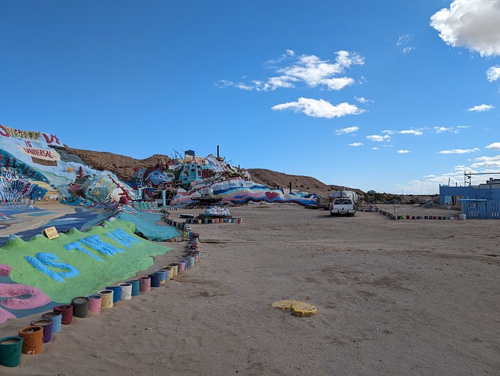 Salvation mountain.