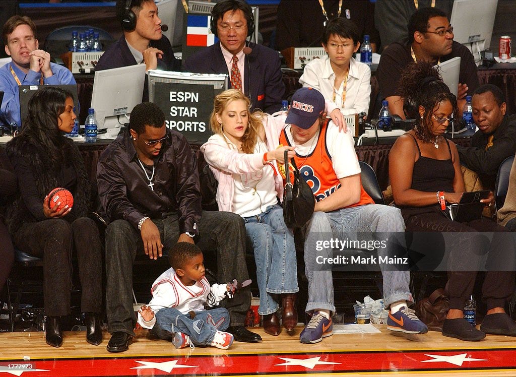 Celebrites at the 2003 NBA All-Star Game