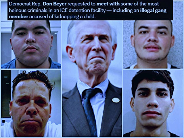 Democrat Congressman Don Beyer Met with Illegal Alien Gang Members While Touring Virginia ICE Facility