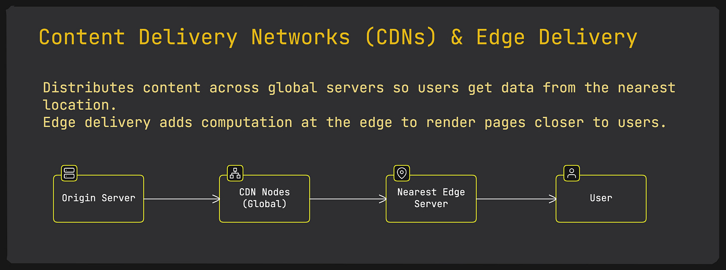 Content Delivery Networks (CDNs) & Edge Delivery