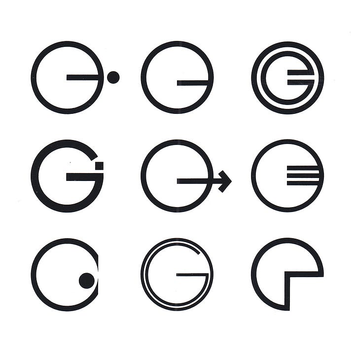 Dr. Fritz Eichler and Stefan May's 1970 logo for The Gillette Company.