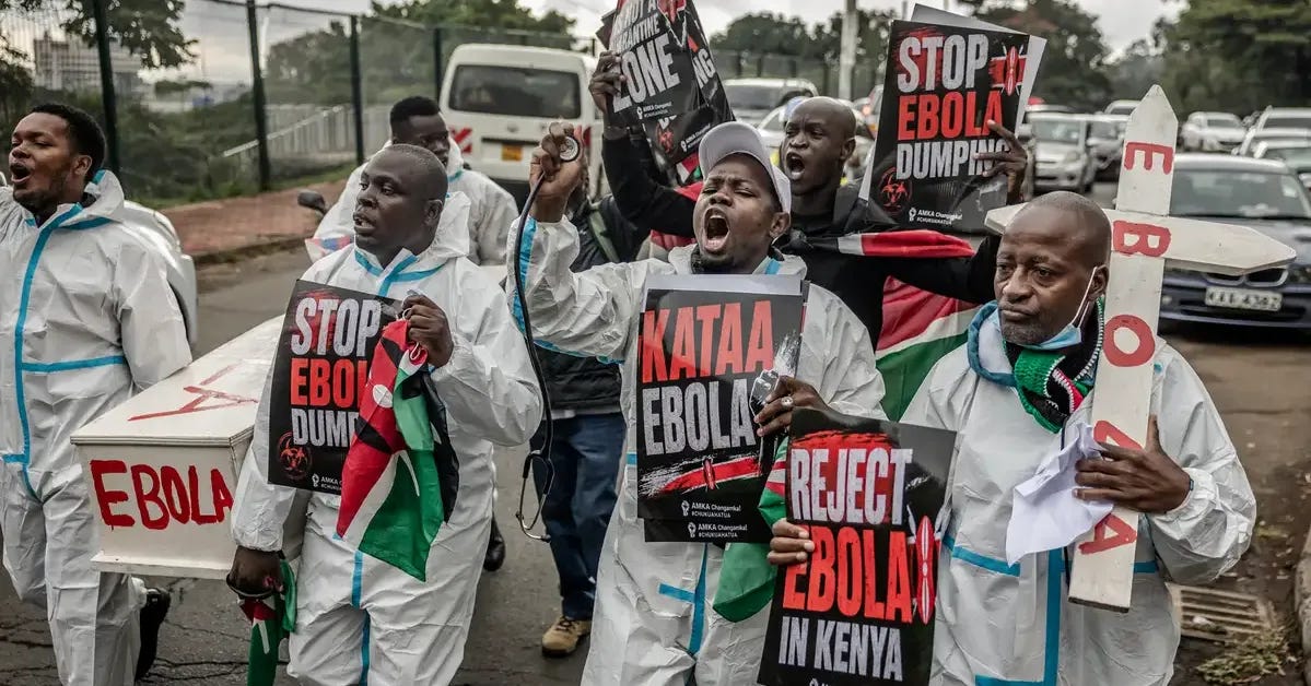 Protests in Kenya over Ebola quarantine center turn deadly