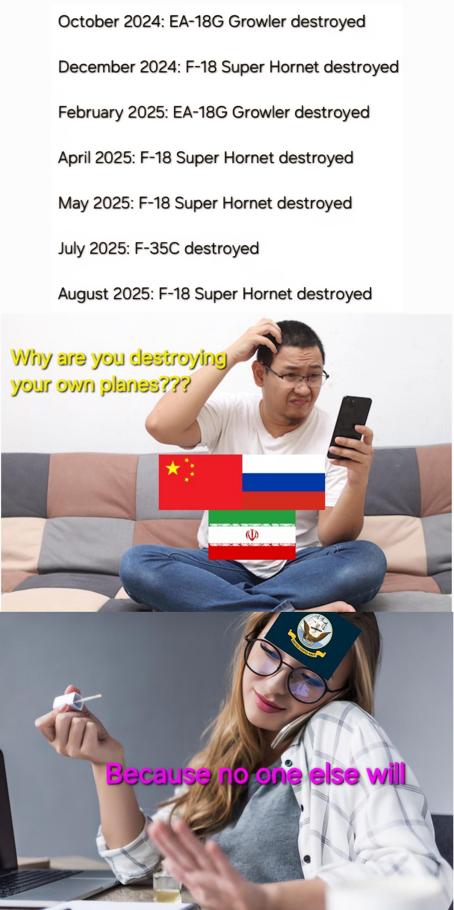 r/NonCredibleDefense - The ultimate flex 🇺🇲💪