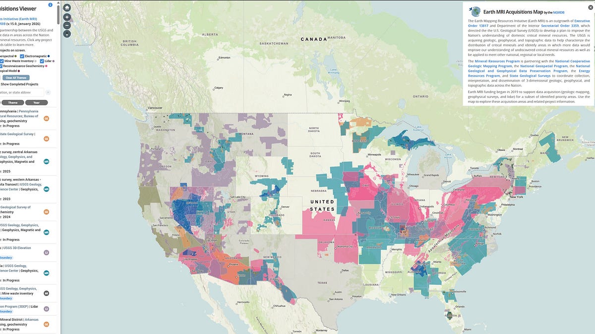 Earth MRI Acquisitions Viewer [#USGS] - EarthStuff