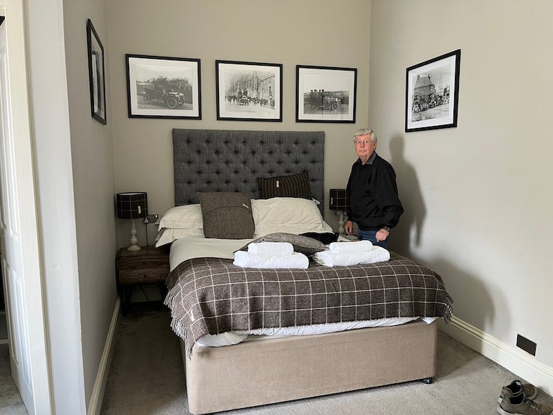 2025-6-25 Kirkwall Hotel bed, photo by author