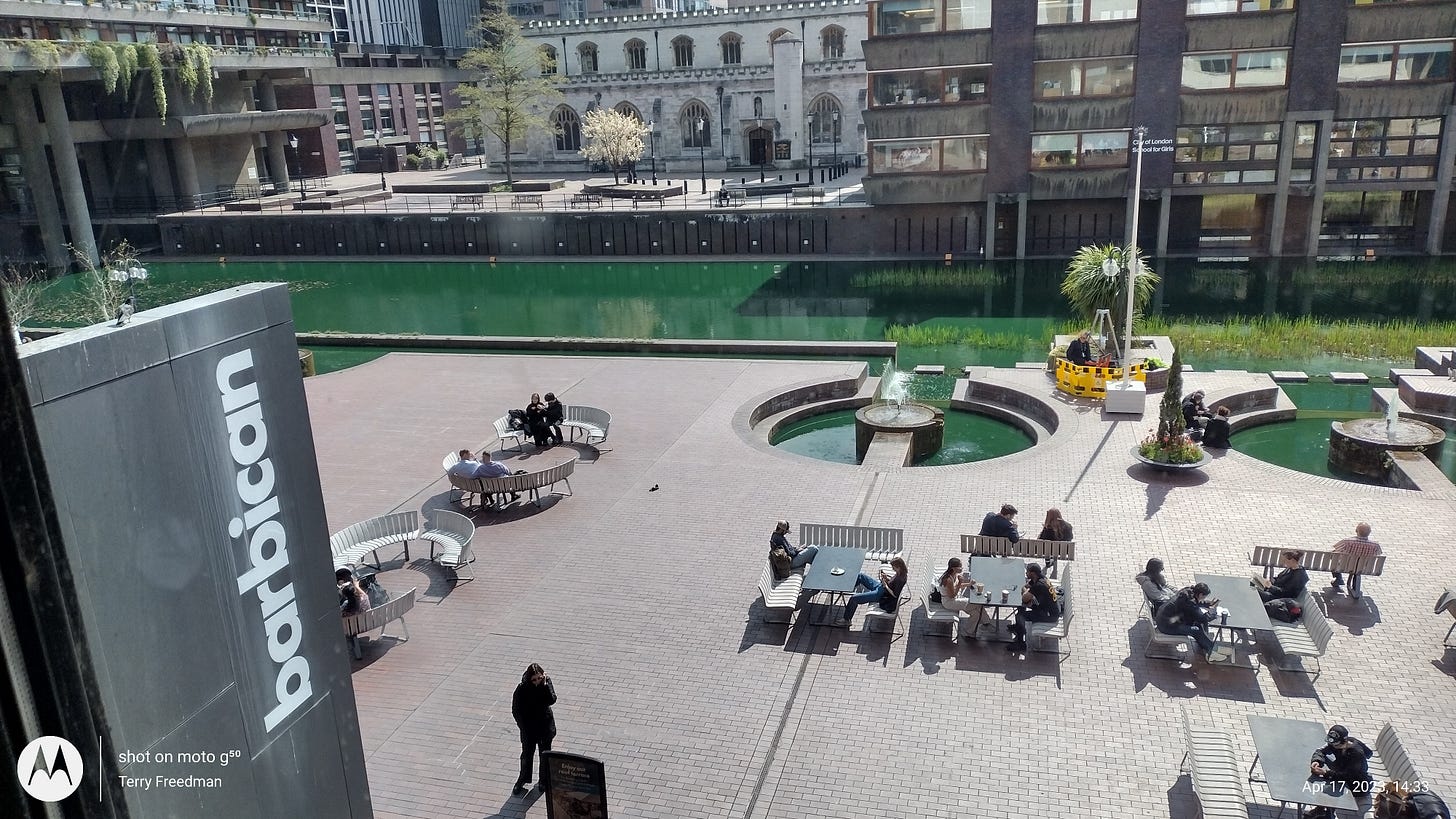 View from the Barbican, by Terry Freedman