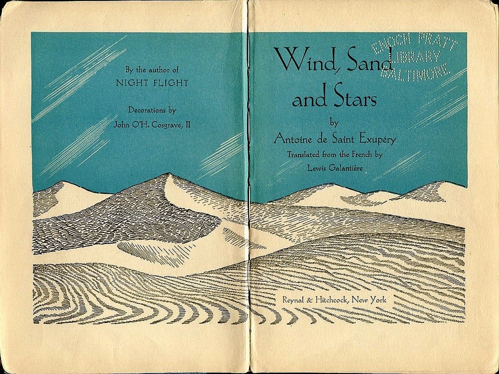 "Wind, Sand and Stars" Antoine de Saint Exupéry (ilustrace: John O'Hara ... "Wind, Sand and Stars" Antoine de Saint Exupéry (ilustrace: John O'Hara ...