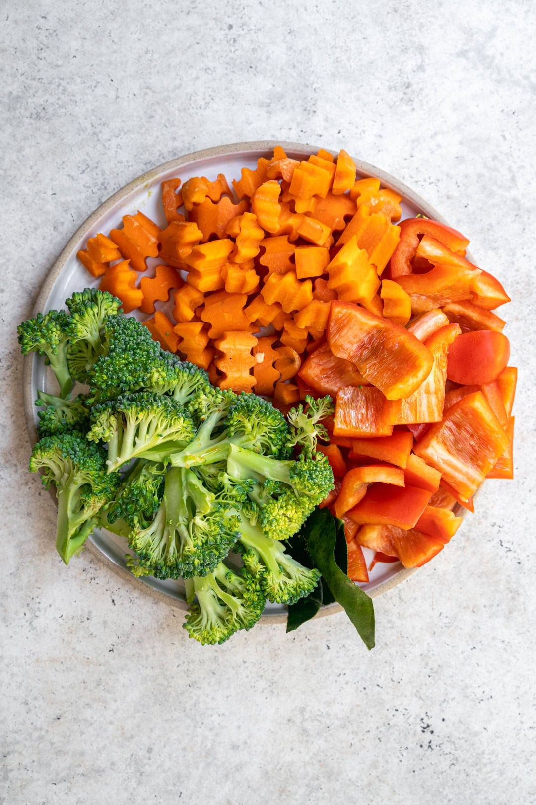 cutting vegetables for the curry
