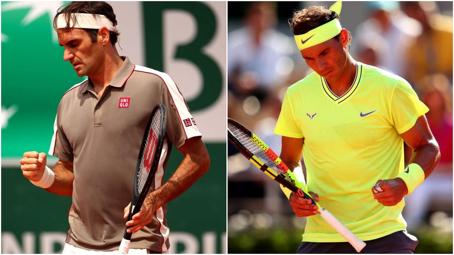 roger federer vs rafael nadal french open 2019