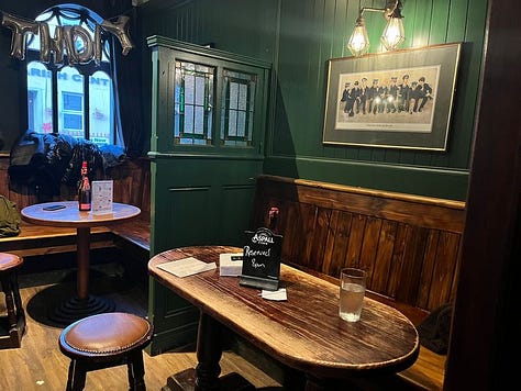 In and out at Hynes' Bar