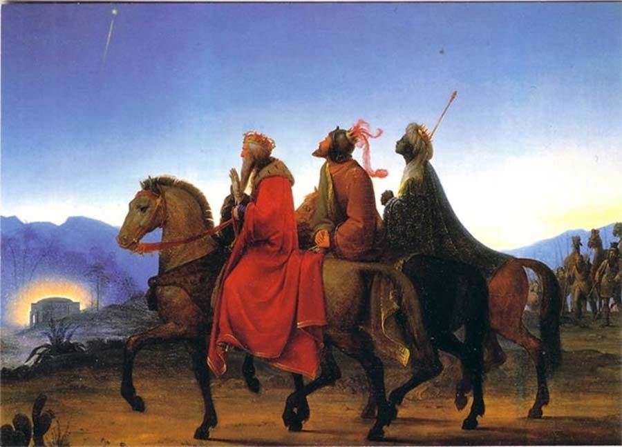 The Magi: The Journey of the Three Kings by Leopold Kupelwieser (1825) (Public Domain) The Magi: The Journey of the Three Kings by Leopold Kupelwieser (1825) (Public Domain)