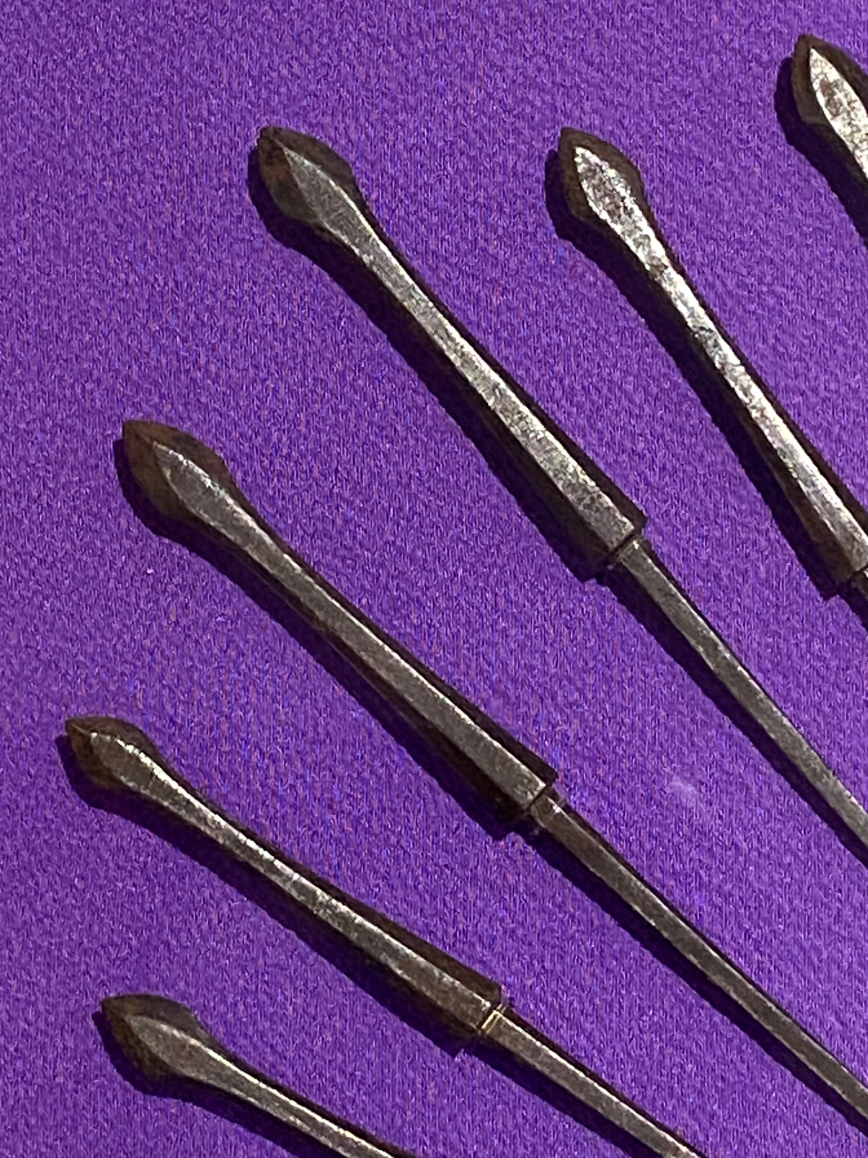 鉄製武具 矢尻5点セットJapanese Yajiri / Arrowheads Yajiri / Zoku – Samurai Arrowhead Types Pt. 2