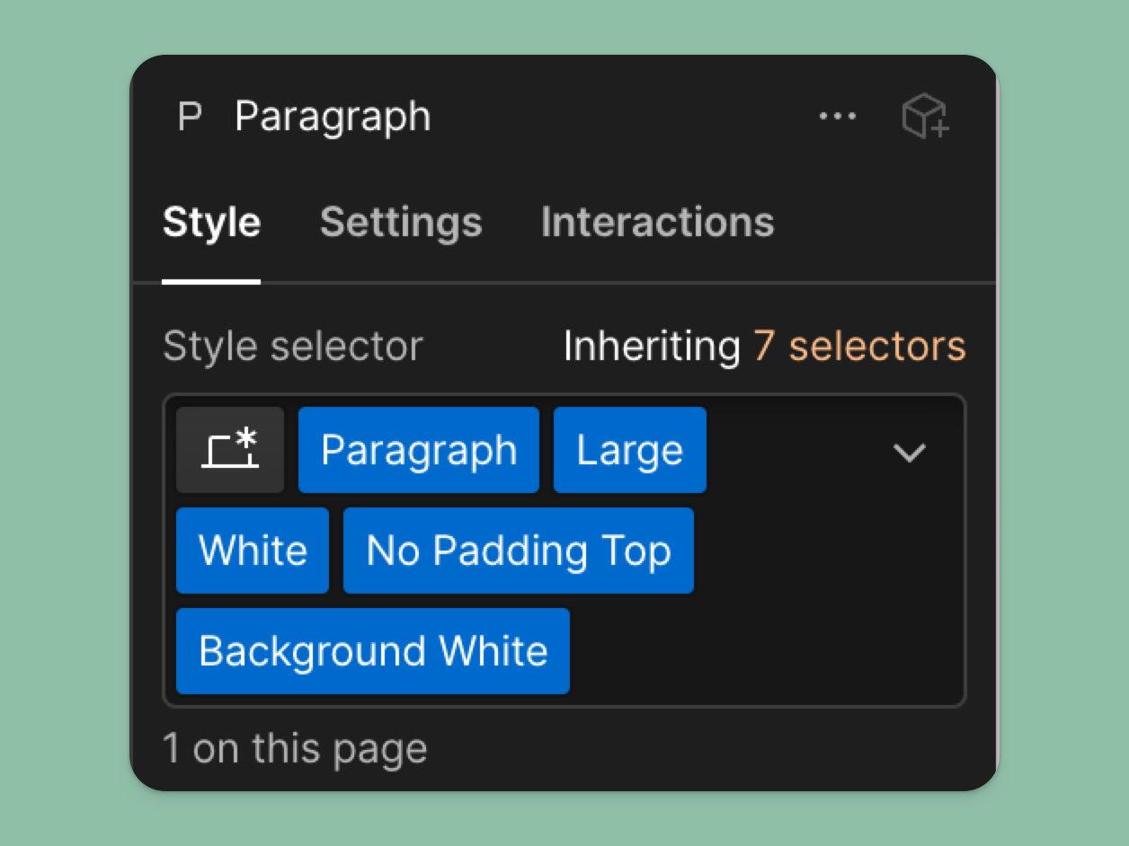 Don't use more then 3 levels of combo-classes.