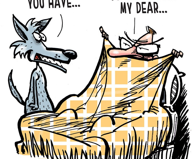 Who created the myth of the “Big Bad Wolf”?