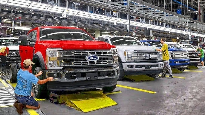 Inside Billion $ Factory Producing Massive Ford Trucks From Scratch -  Production Line