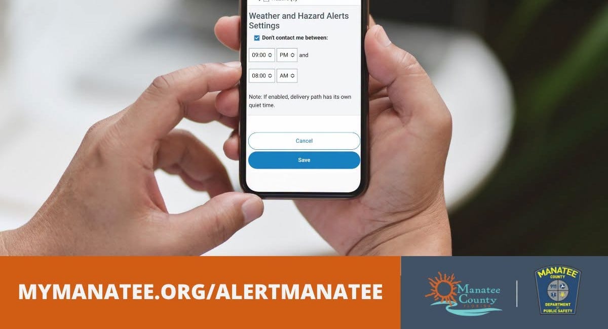 Manatee County Encourages Residents to Customize Alert Manatee Emergency Notifications