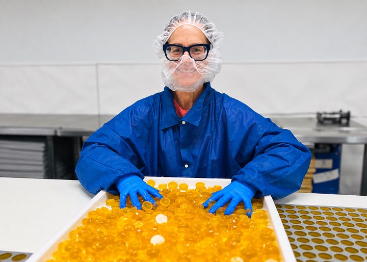 ōku founder Carolyn Hamlet and her Conscious Energy® gummies