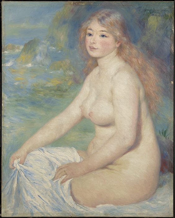Renoir Blond Bather classical nude