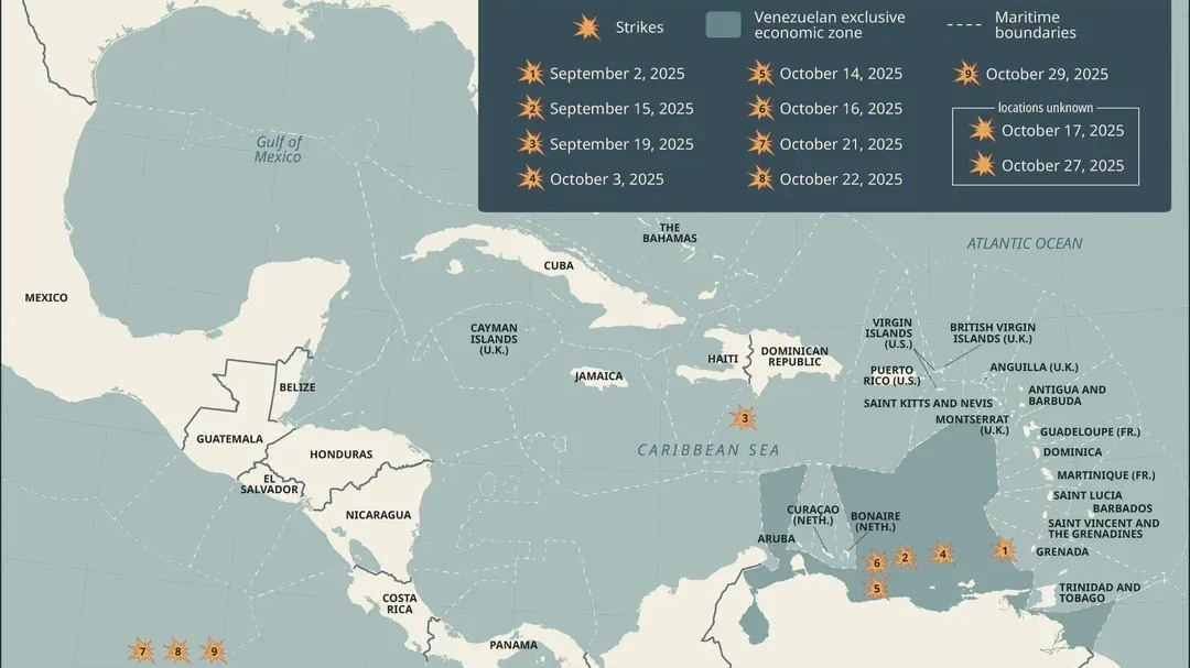 2025 U.S. strikes on Venezuelan vessels (as of 30th October) - Reddit