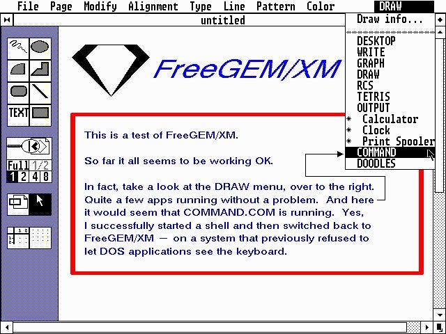 FreeGEM/XM -- The open source version of the unreleased, multi