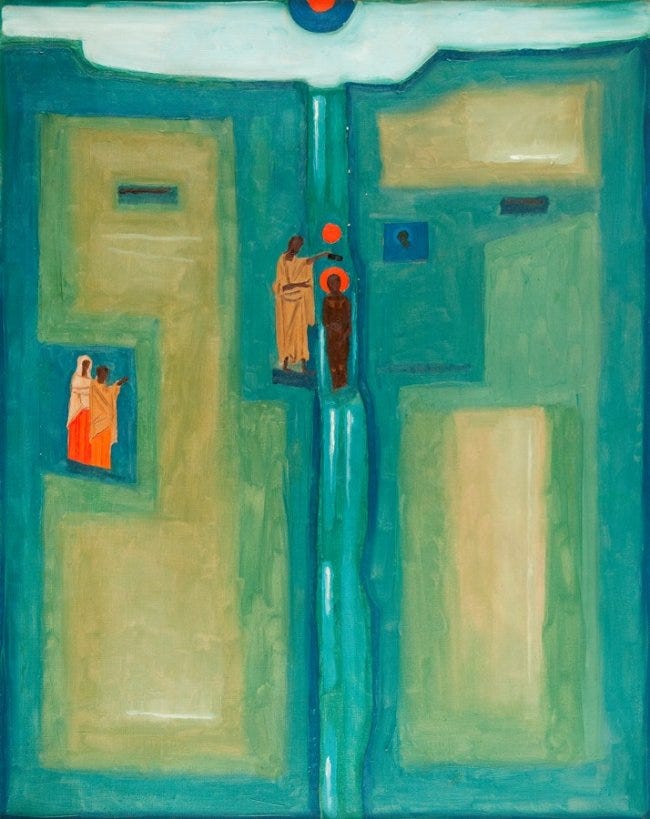 Baptism of Christ by Jerzy Nowosielski