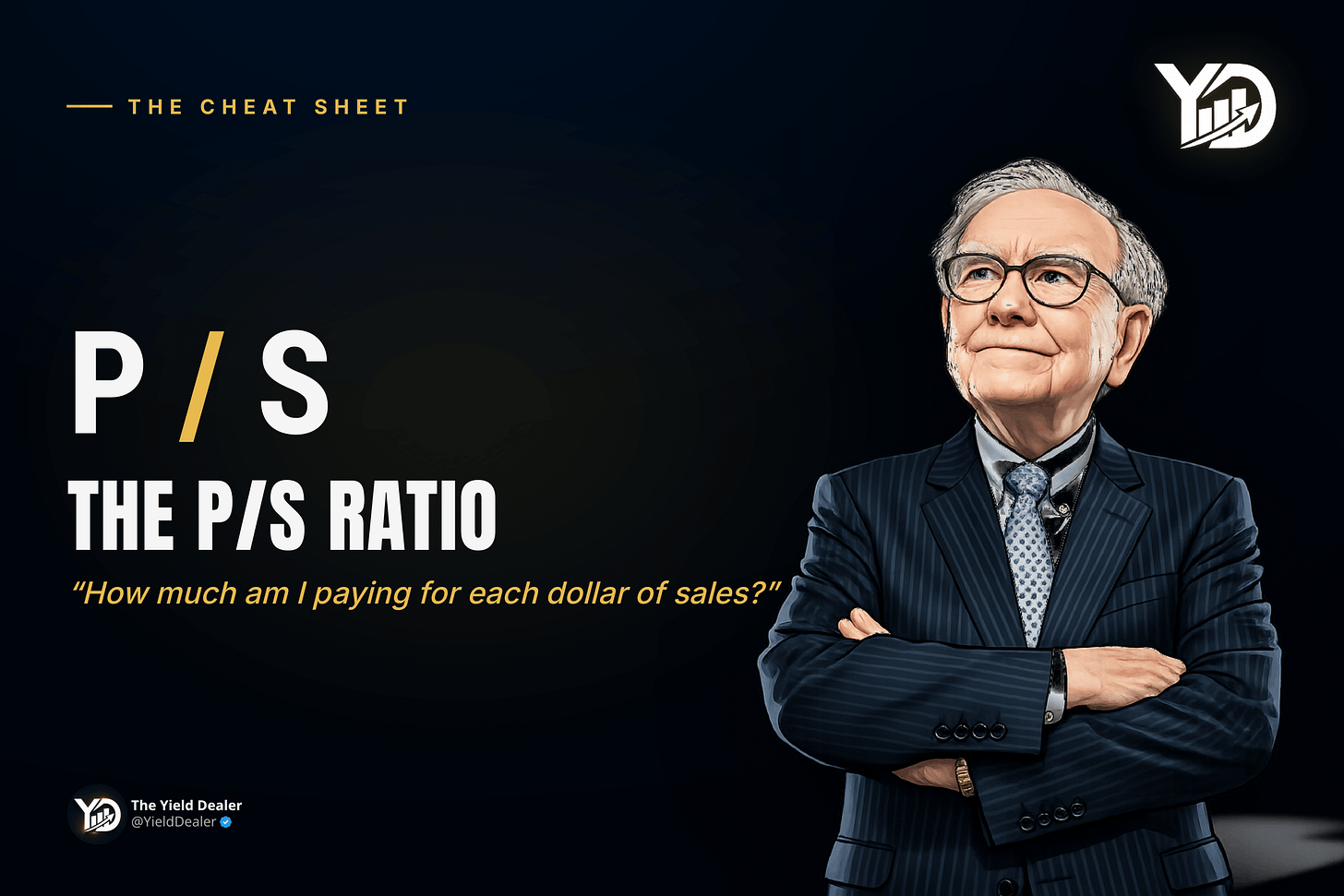 Cover graphic: the Price-to-Sales (P/S) ratio explained by The Yield Dealer Cover graphic: the Price-to-Sales (P/S) ratio explained by The Yield Dealer