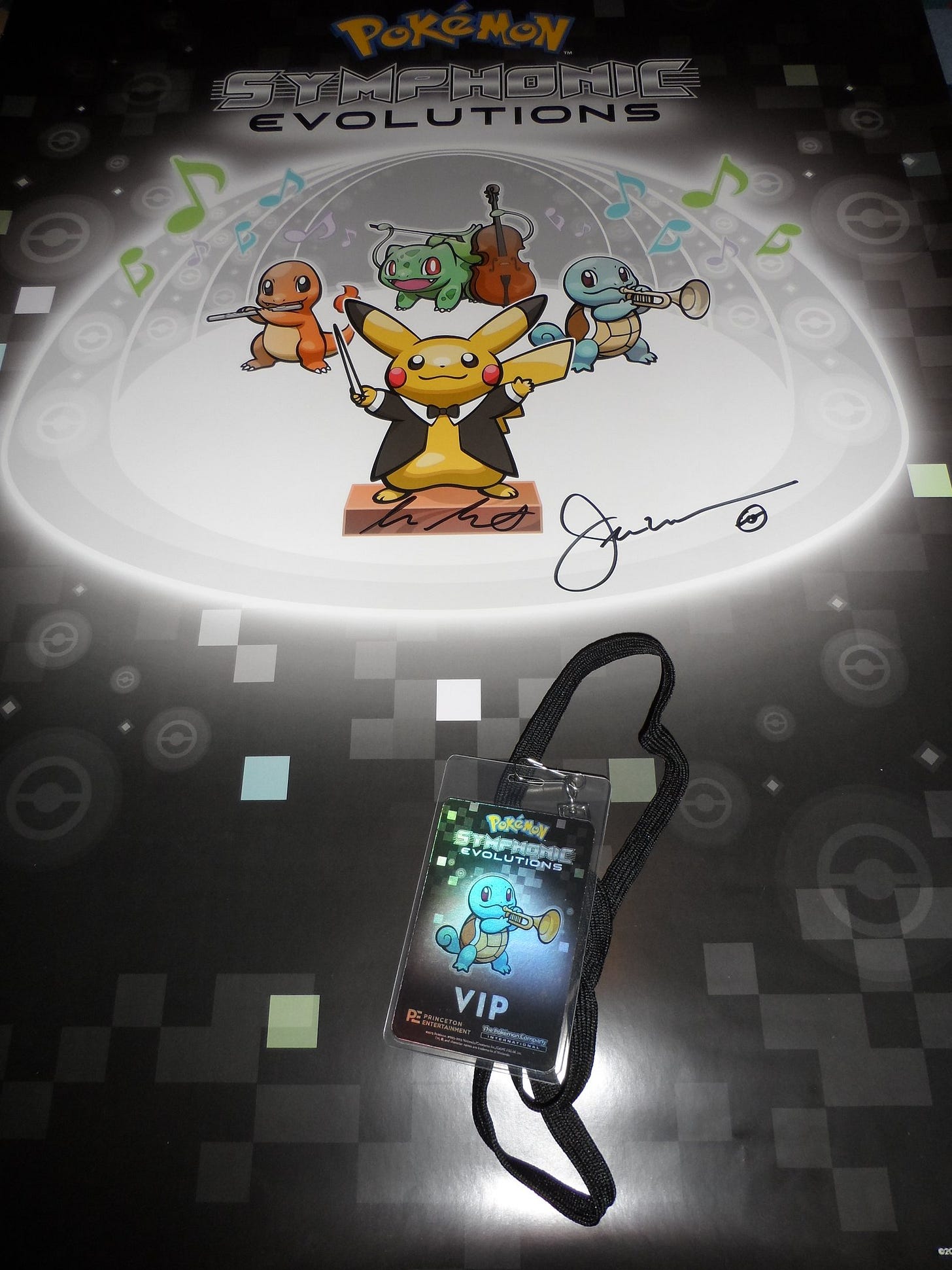 A photograph of the poster I received at the venue, signed by producer, Jeron Moore