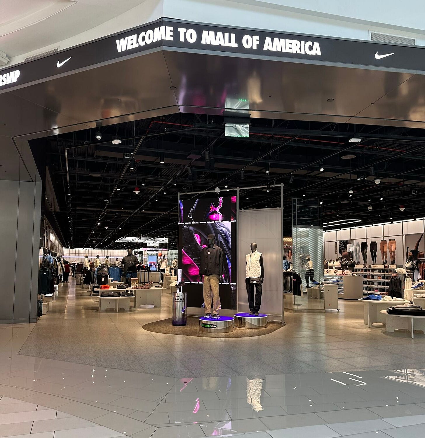 Nike front of store Mall of America, Bloomington, Minnesota, USA