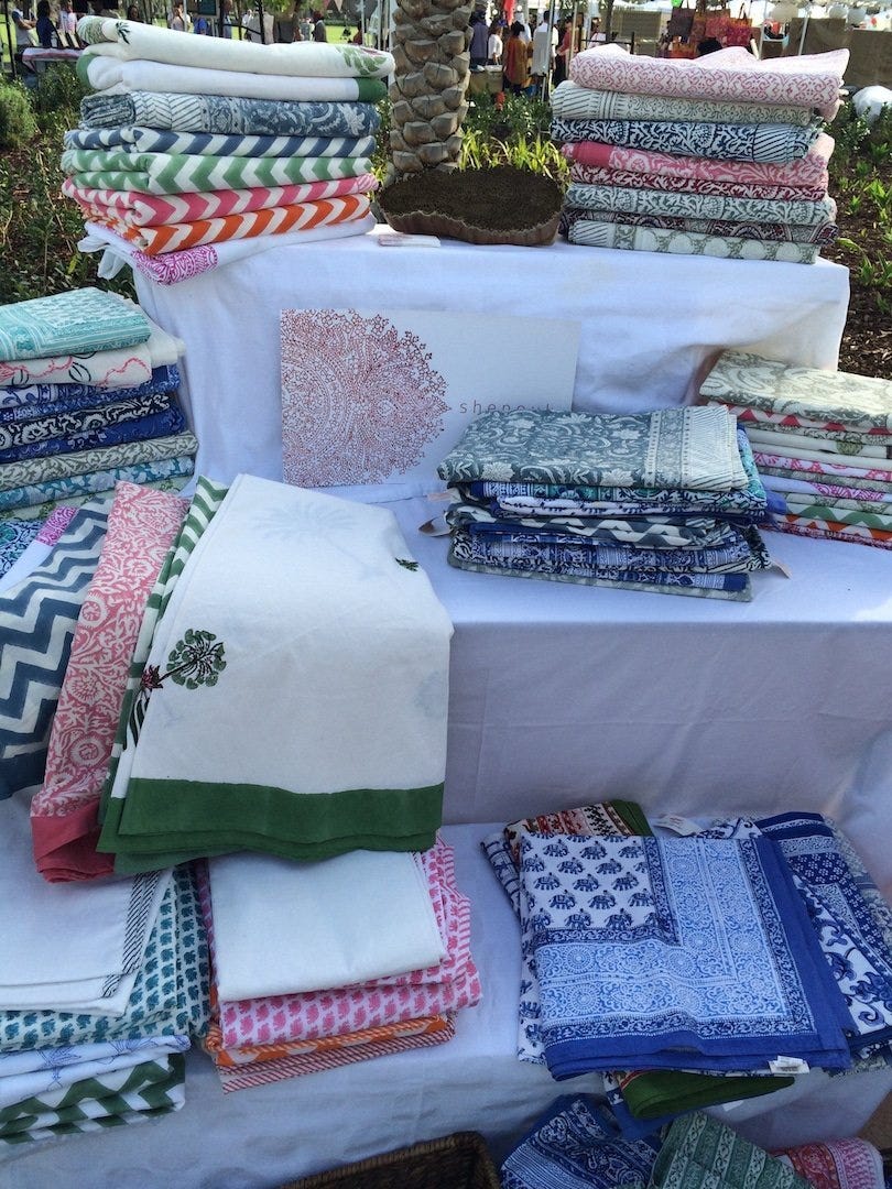 Gorgeous linens from Shenouk
