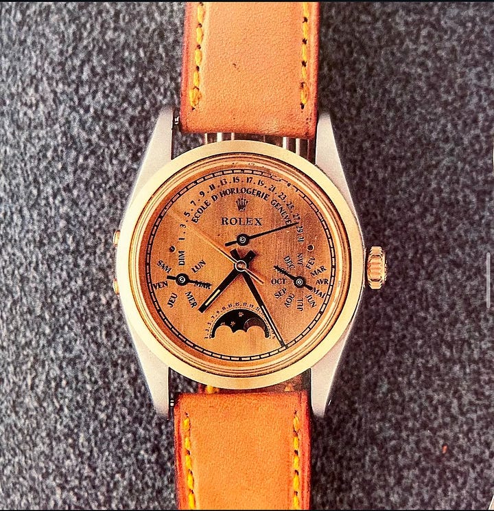 Franck Muller perpetual calendar Rolex Day-Date.