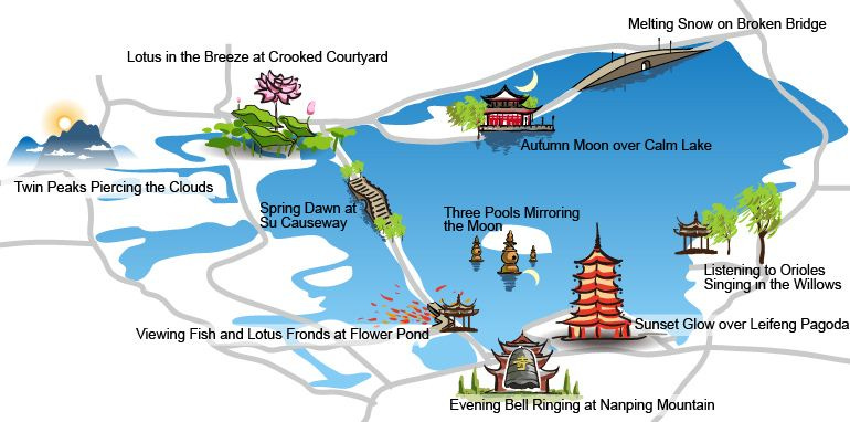 The Ten Scenes of West Lake, What to see around West Lake Hangzhou | West lake, Hangzhou, Lake The Ten Scenes of West Lake, What to see around West Lake Hangzhou | West lake, Hangzhou, Lake