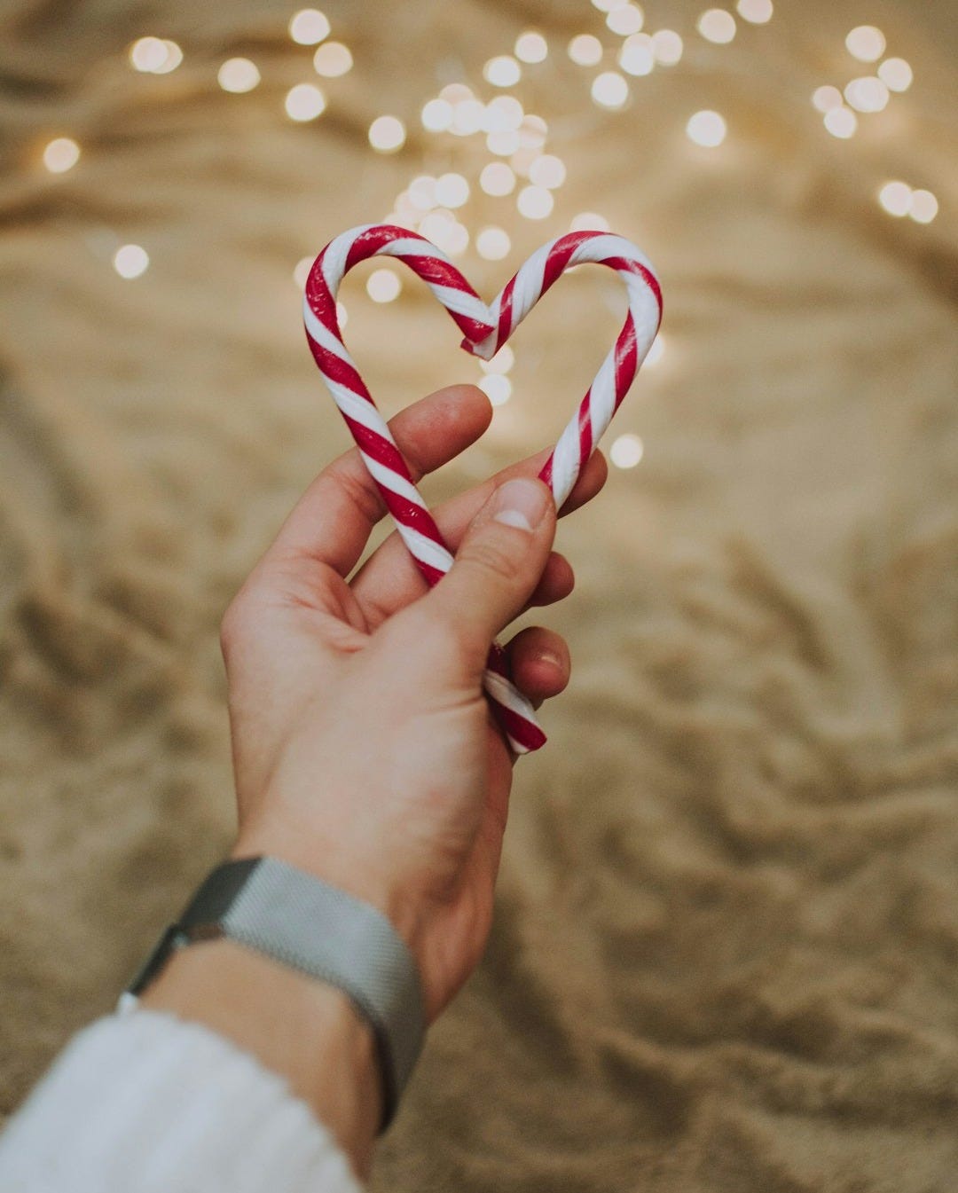 candy heart cane