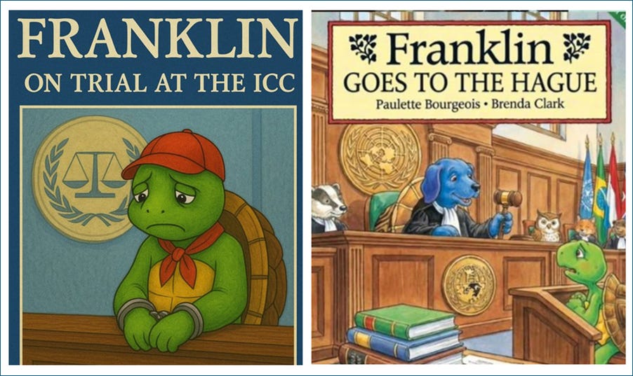 A cartoon characters in a courtroom

AI-generated content may be incorrect.