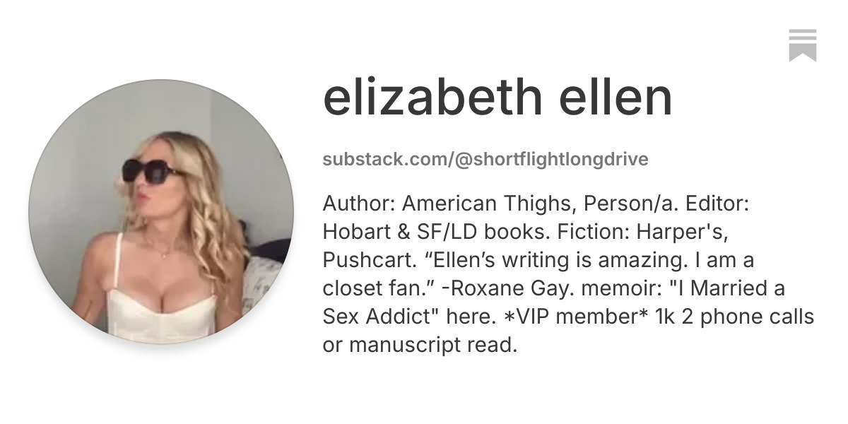 elizabeth ellen | Substack