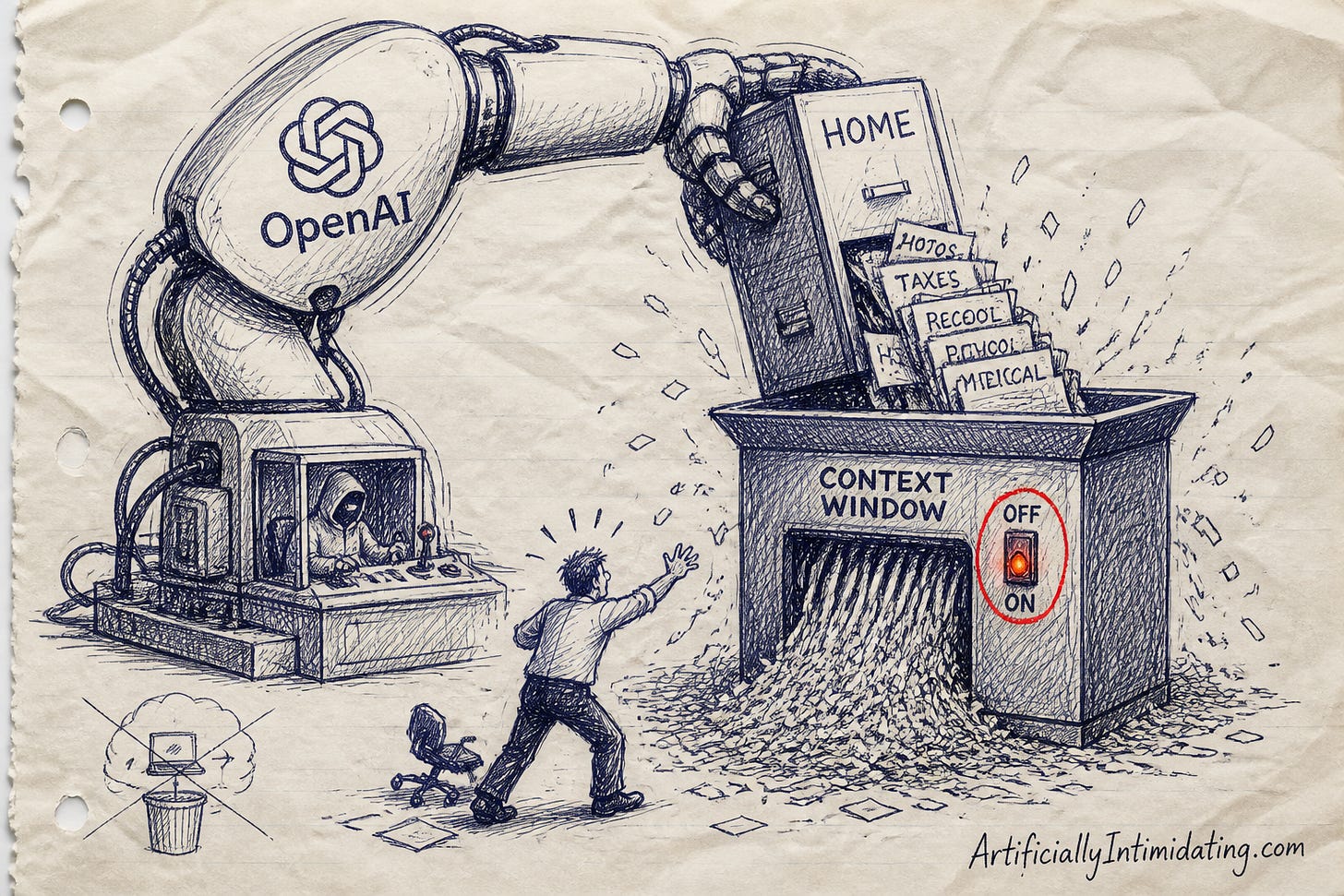 OpenAI's GPT-5.6 Sol, interpreting “clean up my files” with a little too much enthusiasm. (Illustration: Artificially Intimidating) OpenAI's GPT-5.6 Sol, interpreting “clean up my files” with a little too much enthusiasm. (Illustration: Artificially Intimidating)